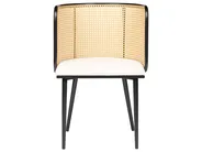 Set of 2 Dining Chairs KOBUK Metal Black_888100