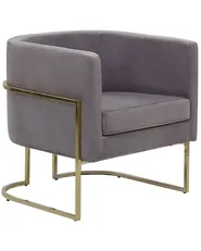 Armchair SIRKKA Velvet Grey_761651