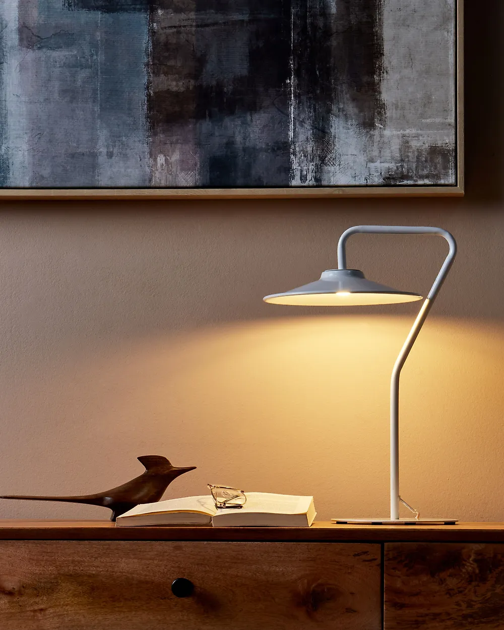 LED Table Lamp GALETTI Metal White_1178787