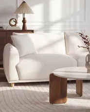 Sofa 3 Seater JUBEK Fabric Off-White_1081536