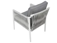 Garden Lounge Set with Table 4 Seater LATINA Metal Grey_702670