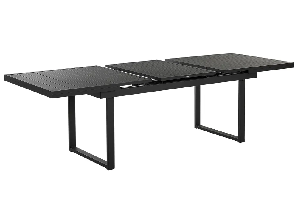 Garden Dining Set 6 Seater VALCANETTO/TAVIANO Metal Black_846152