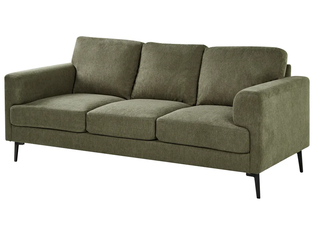 Sofa 3 Seater LOUSTO Fabric Green_1043787