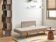 Sofa Bed 2 Seater DOROTEA Boucle Beige_1071502