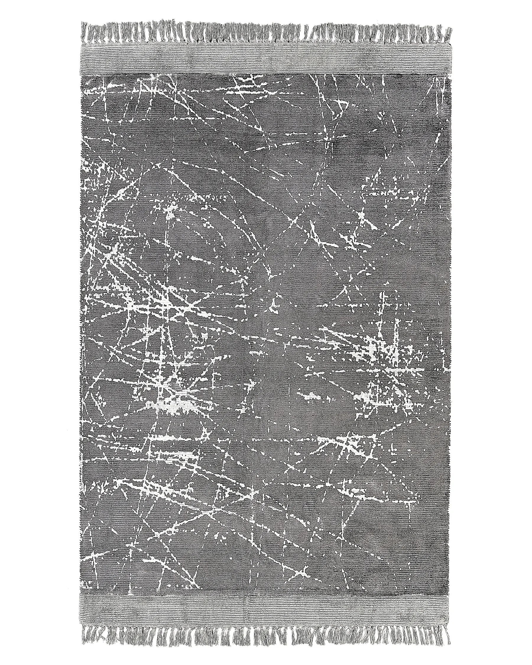 Rug HANLI Grey 140 x 200 cm Viscose_837000