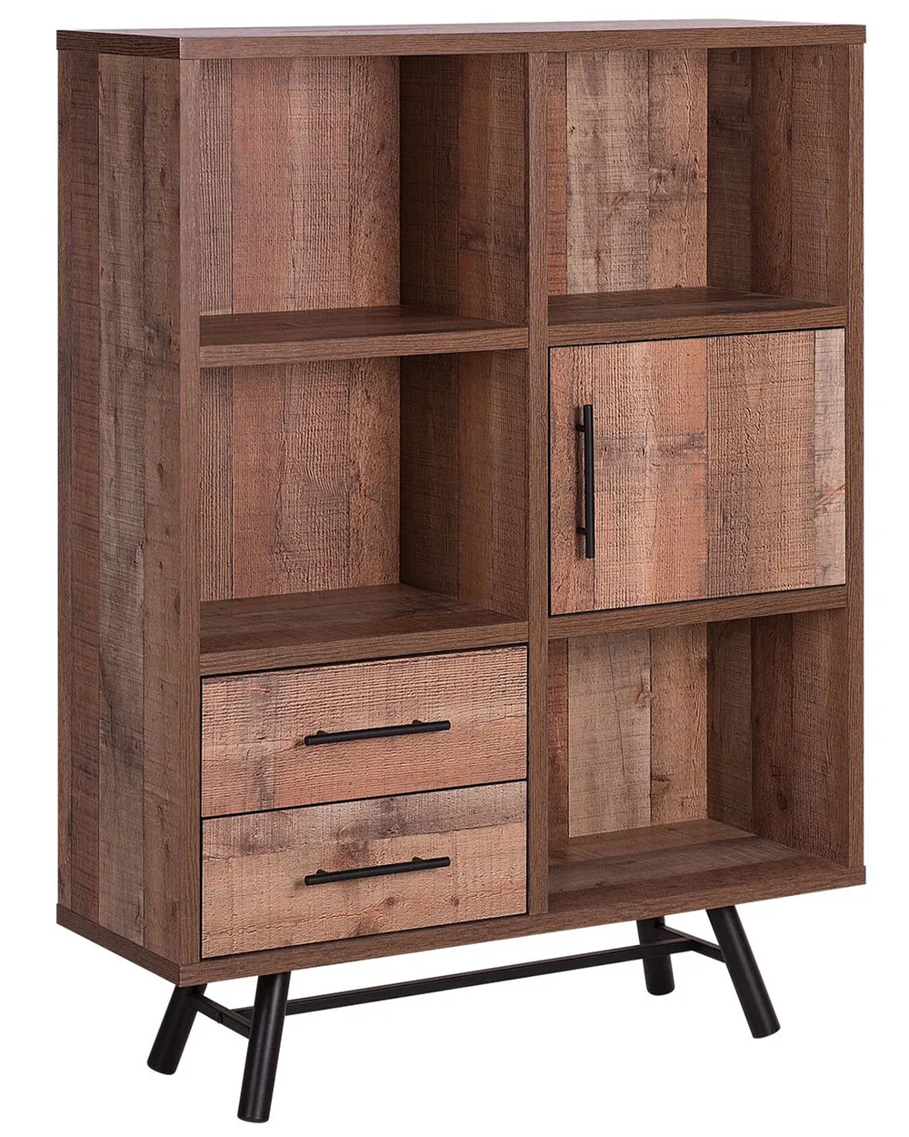 Shelving Unit ATLANTA 131 cm Brown