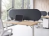 Skiljevägg för skrivbord SPARKY 180 x 40 cm Mörkgrå