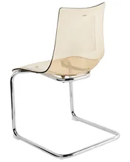 Set of 2 Dining Chairs MARSHALL Orange_984903