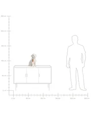 Table Lamp Dog LUCKY White_1066585