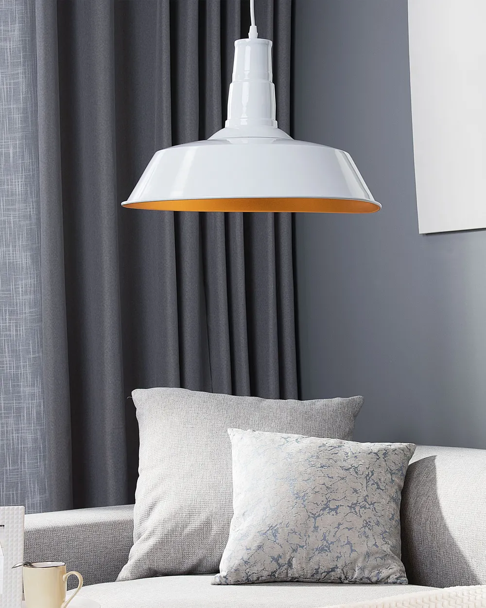 Pendant Lamp BAYOU Metal White