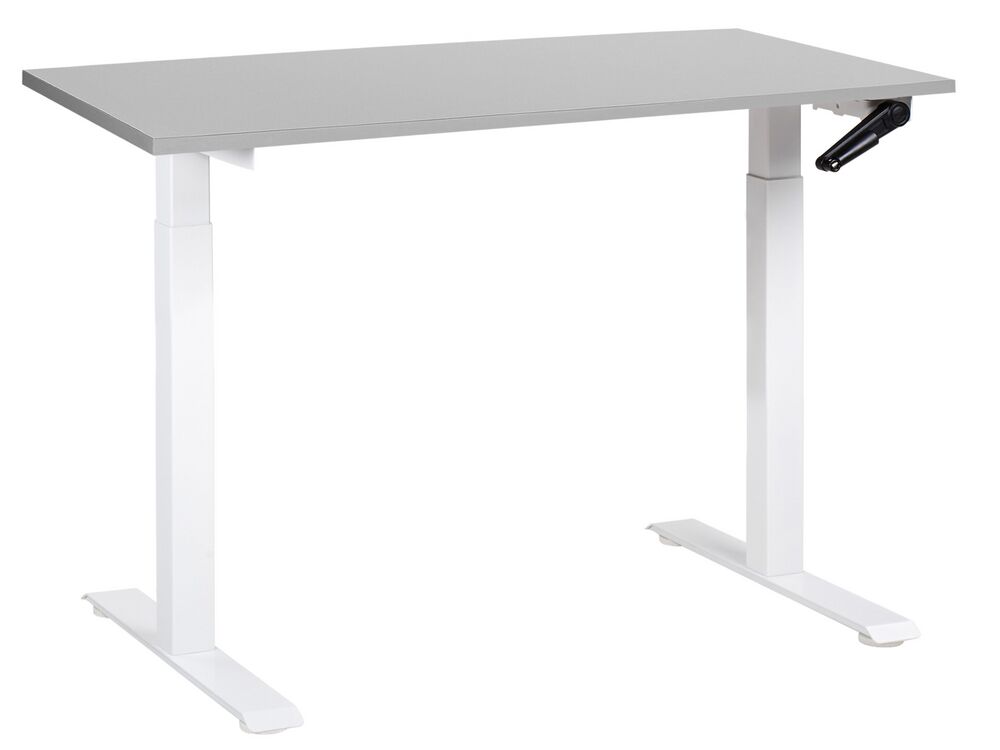 Manual Adjustable Standing Desk DESTINES 120 cm x 72 cm Grey/ White