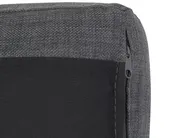 Corner Sofa 4 Seater KIRUNA Fabric Dark Grey Right Hand_321819