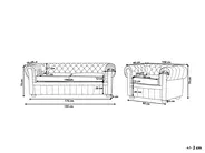 Sohvaryhmä 4-istuttava CHESTERFIELD Nahka Vaaleanbeige_769406