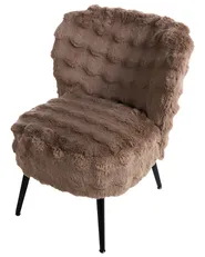 Nojatuoli VOSS Keinoturkis Vaaleanruskea_1107377
