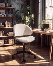 Office Chair KIANA Corduroy Off-White_1150953