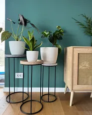 Set med 3 sidobord TEXON Svart_1047104