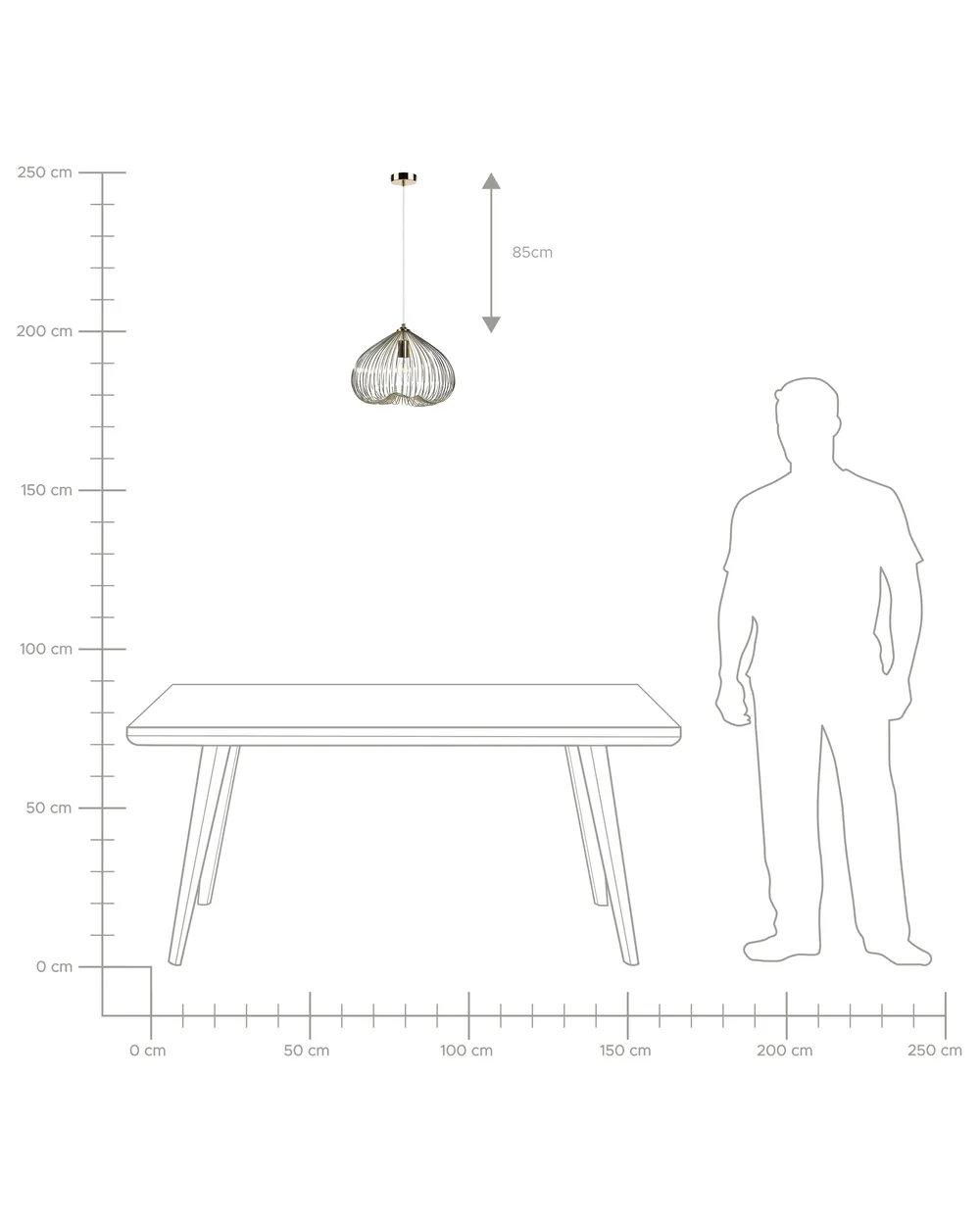 Pendant Lamp TORDINO Metal Gold_709377