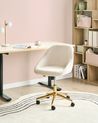 Desk Chair BARDSDALE Velvet Light Beige