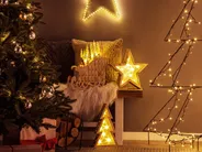 Joulukoriste LED-valo IMPALA 40 cm Joulukalenteri Vaaleanruskea_1085176