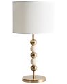 Bordlampe LOKY Metall Messing/beige