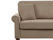 Sofa 3 Seater GINNERUP Fabric Brown_1035486