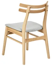 Set of 2 Dining Chairs CYNTHIANA Wood Light Brown/ Grey_952366