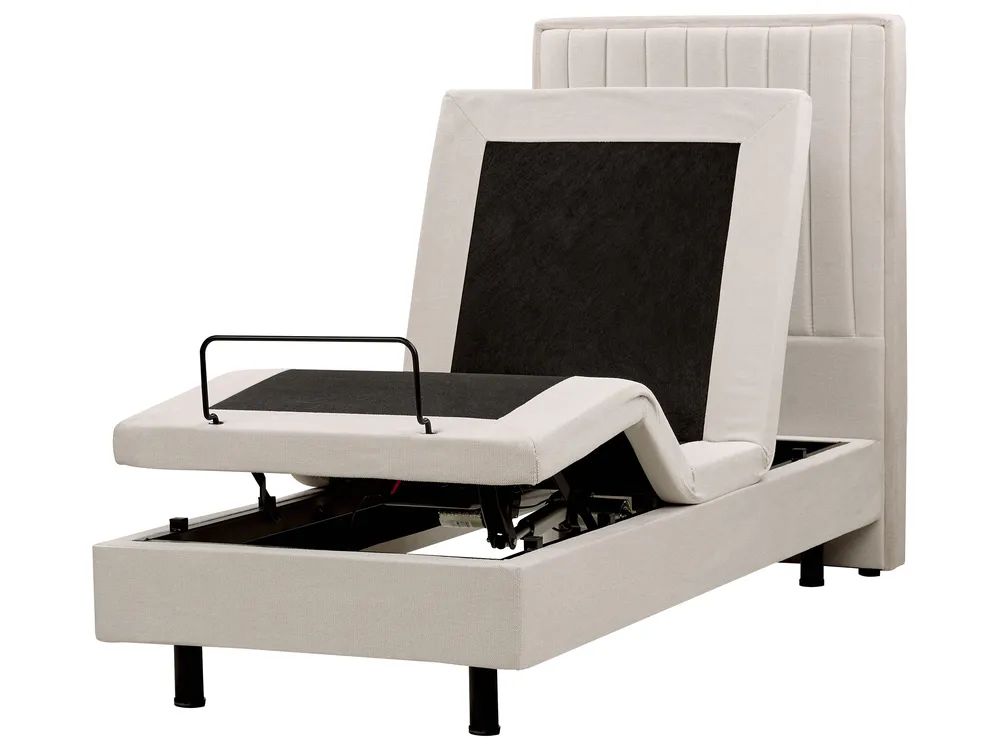 Justerbar säng  DUKE II 80 x 200 cm Ljusbeige_910505
