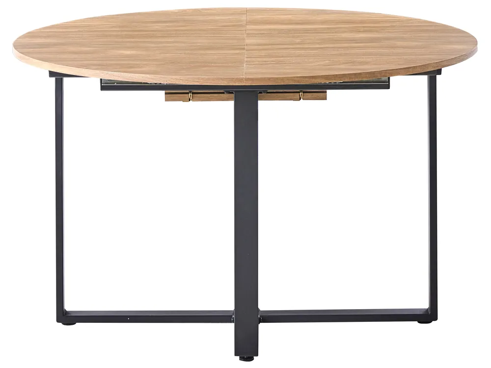 Dining Table ALEXANDRINA Brown 120/160 cm 120 cm_1029427