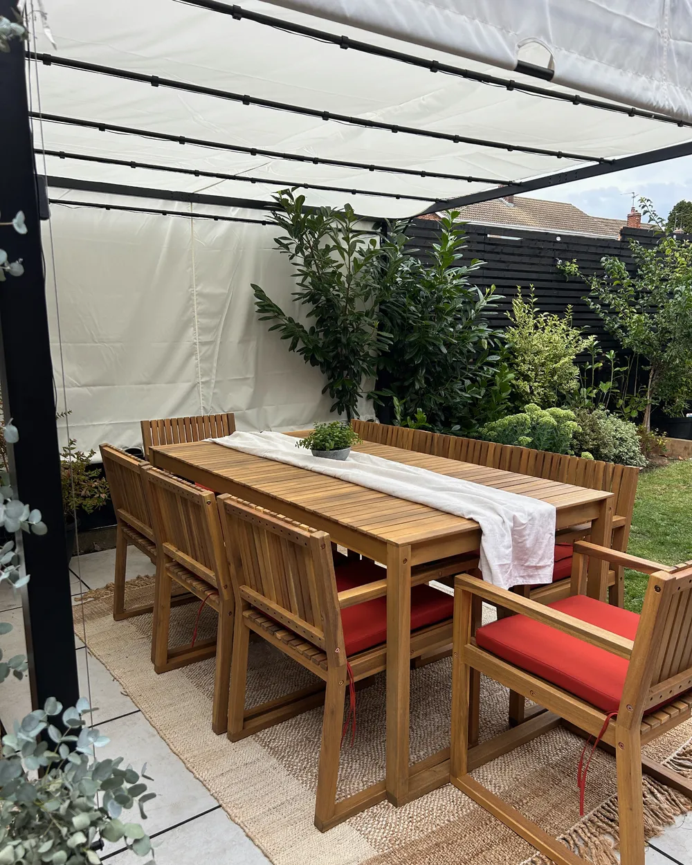 Gazebo LED PARGA 310 cm 310 cm Metal Beige_1031039
