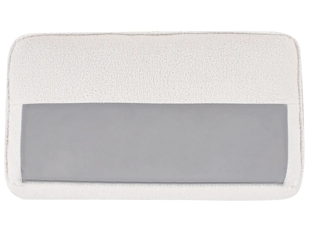 Sofa 3 Seater SAVALEN Boucle White_964487