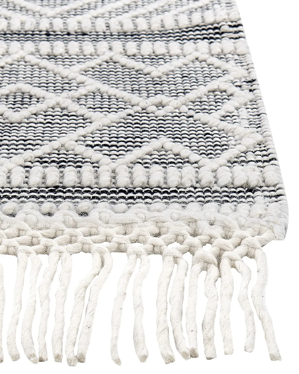 Rug KAVAK Black 160 x 230 cm Wool_856521