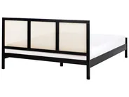 Säng med lamellram Furu SALERNAS 180 x 200 cm Svart_977000