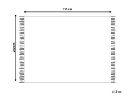 Pläd CHACK Bomull 200 x 220 cm Mörkgrå_945504