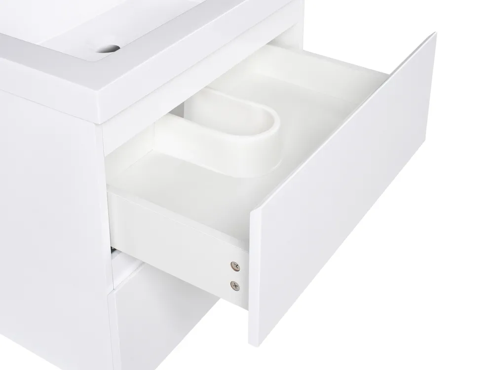 Wall Mounted Vanity Unit with Basin CARDIEL White_1006126