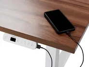 Elektriskt höj- och sänkbart skrivbord DESTINAS 120 cm 72 cm Vit_909740