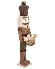 Set of 2 Figurines KOLARI 68/91 cm Nutcracker Brown_1156775