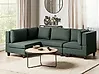 Modular Corner Sofa 4 Seater UNSTAD Fabric Dark Green Right Hand