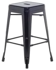 Set of 2 Bar Stools CABRILLO Metal Black_694340
