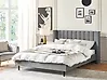 Bed Velvet VILLETTE 180 x 200 cm (EU Super King) Grey