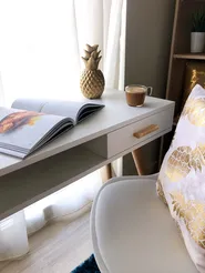Home Office Desk FRISCO 120 cm 50 cm with Storage White_837122