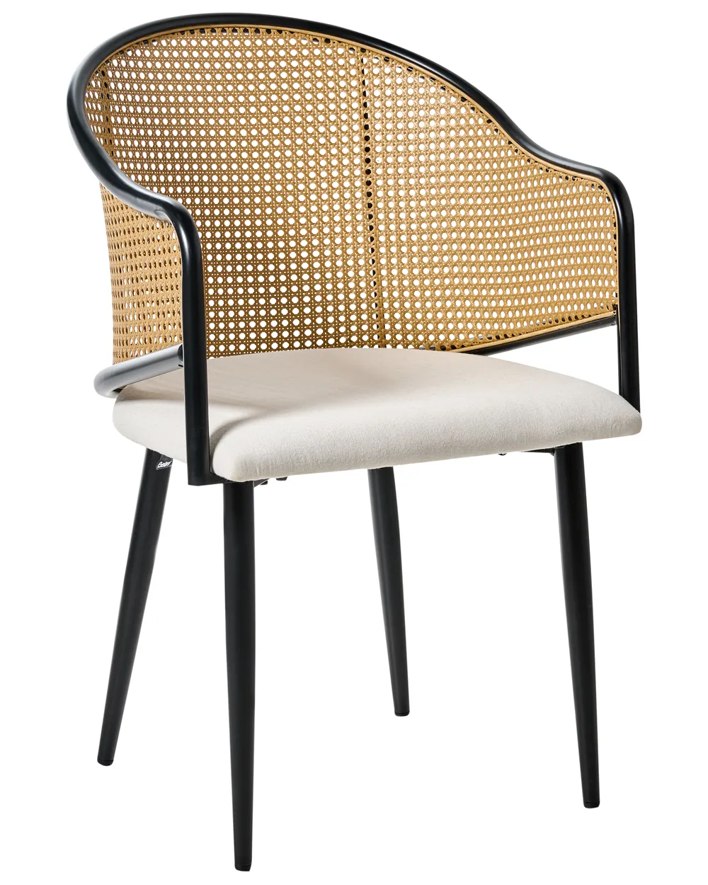 Set of 2 Dining Chairs WEIMAR Metal Black_992831