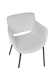 Set of 2 Dining Chairs AXTEL Fabric Light Grey_942537