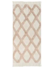 Kids Rug PUNSARI Beige 55 x 120 cm Cotton_1109427