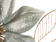 Väggdekoration Blomma EUROPIUM Metall 46 cm Guld_933886