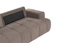 Sofagruppe 5-seters NARILLA Bouclé Gråbrun_1165081
