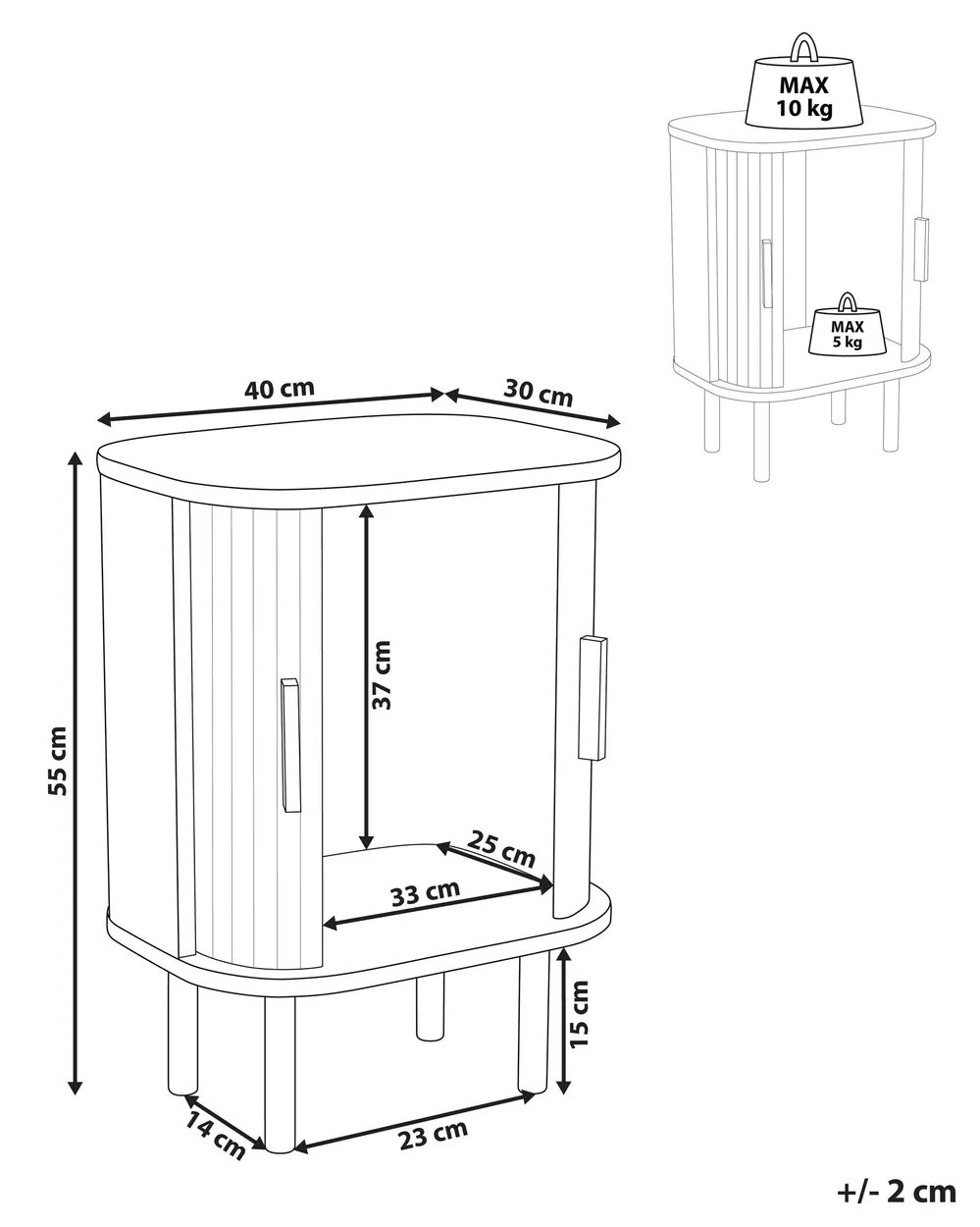 Bedside Table BRADLEY Black_1002259