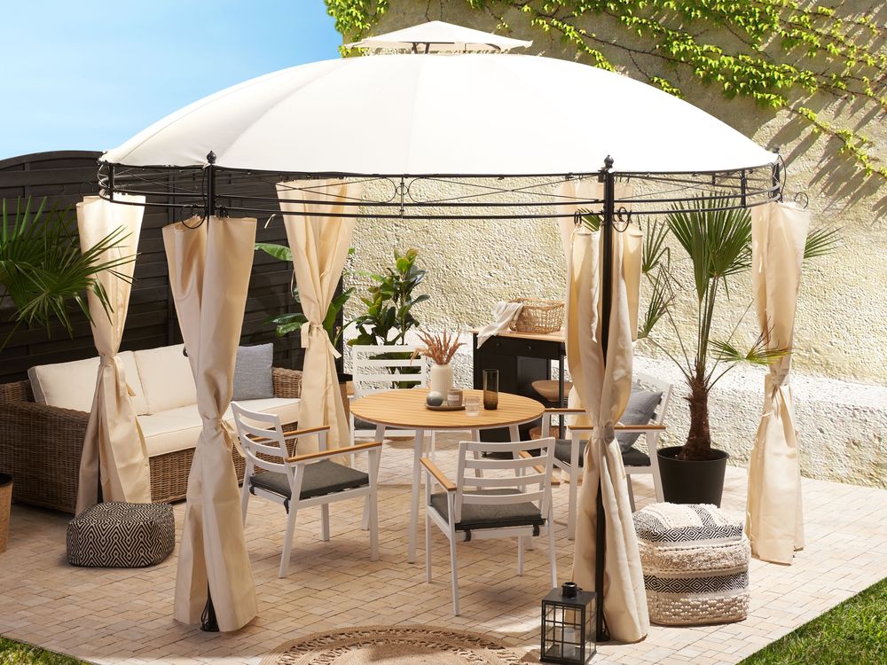Gazebo SAFARA 368 cm 368 cm Metal Beige