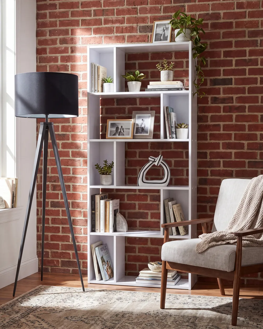 5 Tier Bookcase ORILLA 174 cm White_1145617