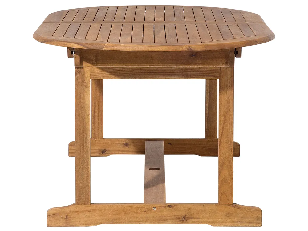 Garden Dining Set 8 Seater MAUI Acacia Wood Light Brown_681707