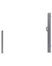 Side Awning DORIO 305 cm 160 cm Light Grey_811785
